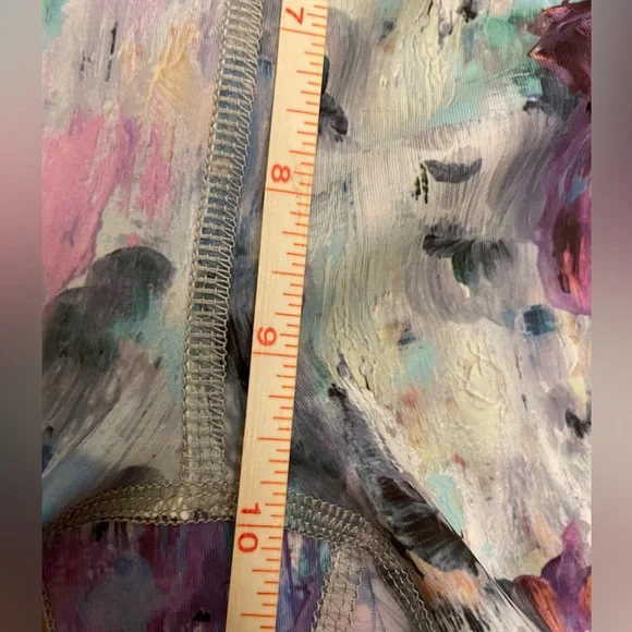 RBX Brush Stroke Paint Splatter Print Watercolor Colorful Leggings Sz S P SP - Picture 12 of 16